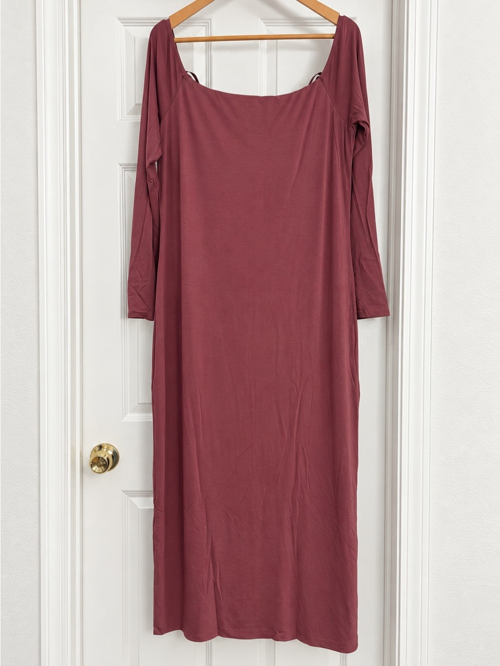 Urban Outfitters Mauve Off The Shoulder Midi Dress Size XXL - Picture 3 of 9